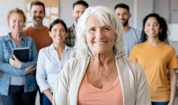Group of teachers smiling
